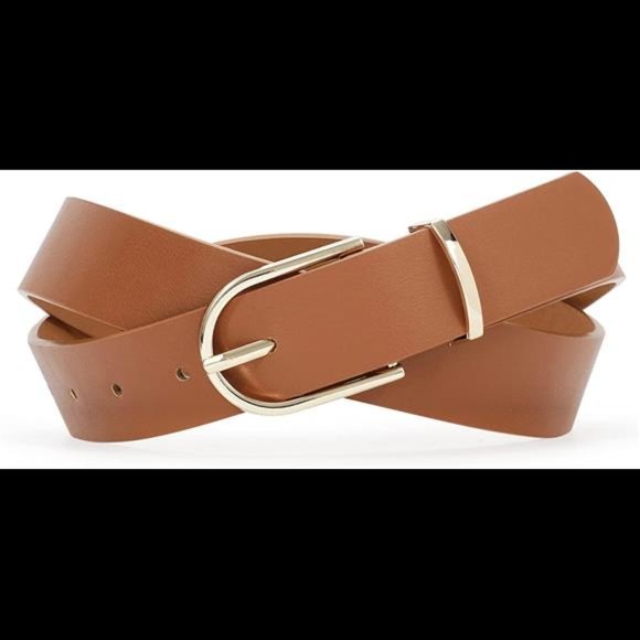 SANSTHS Women Leather belt Faux leather Chic Belt for Jeans Solid Color main image 6